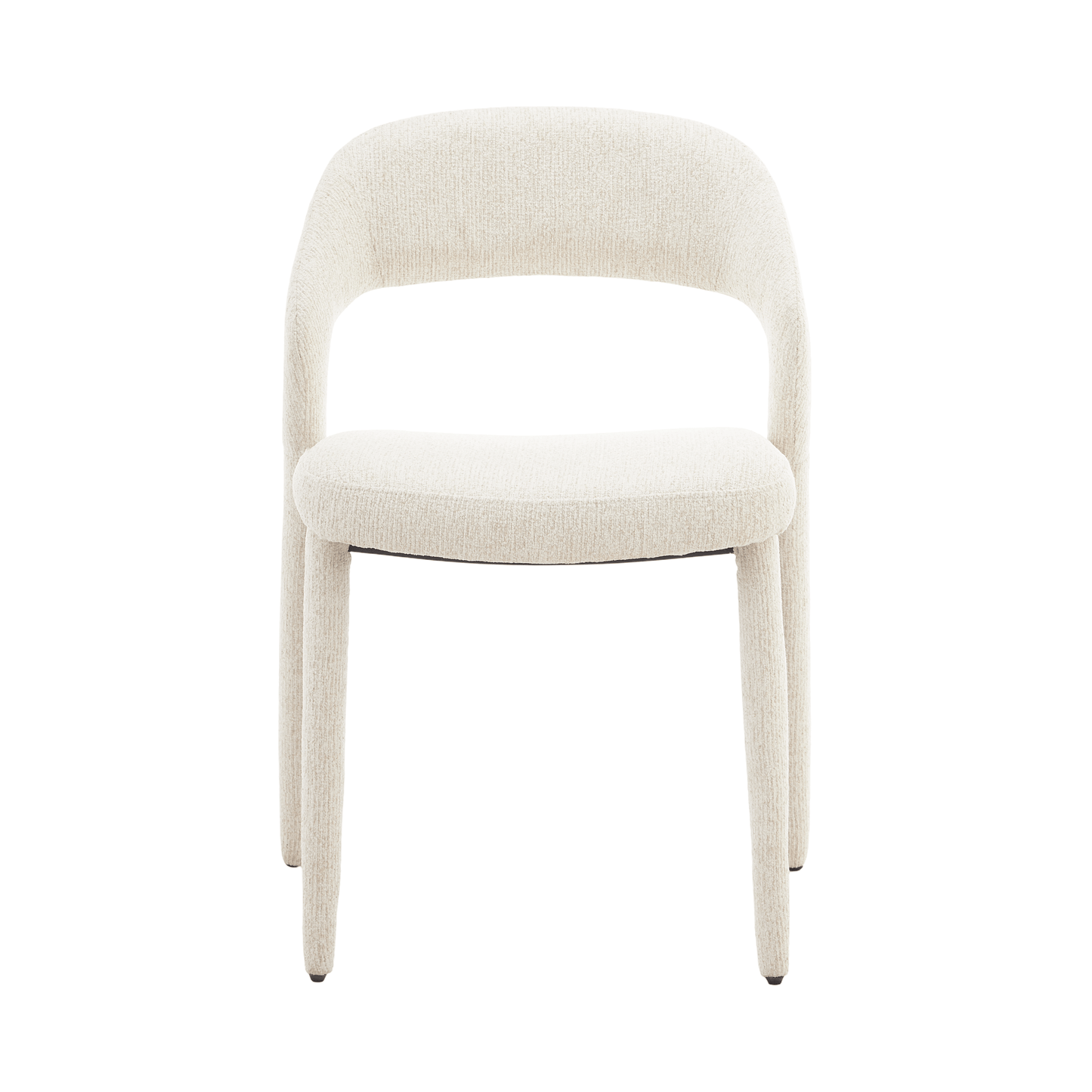 Akira | Modern Stone Beige Fabric Dining Chairs | Set Of 2 | Beige