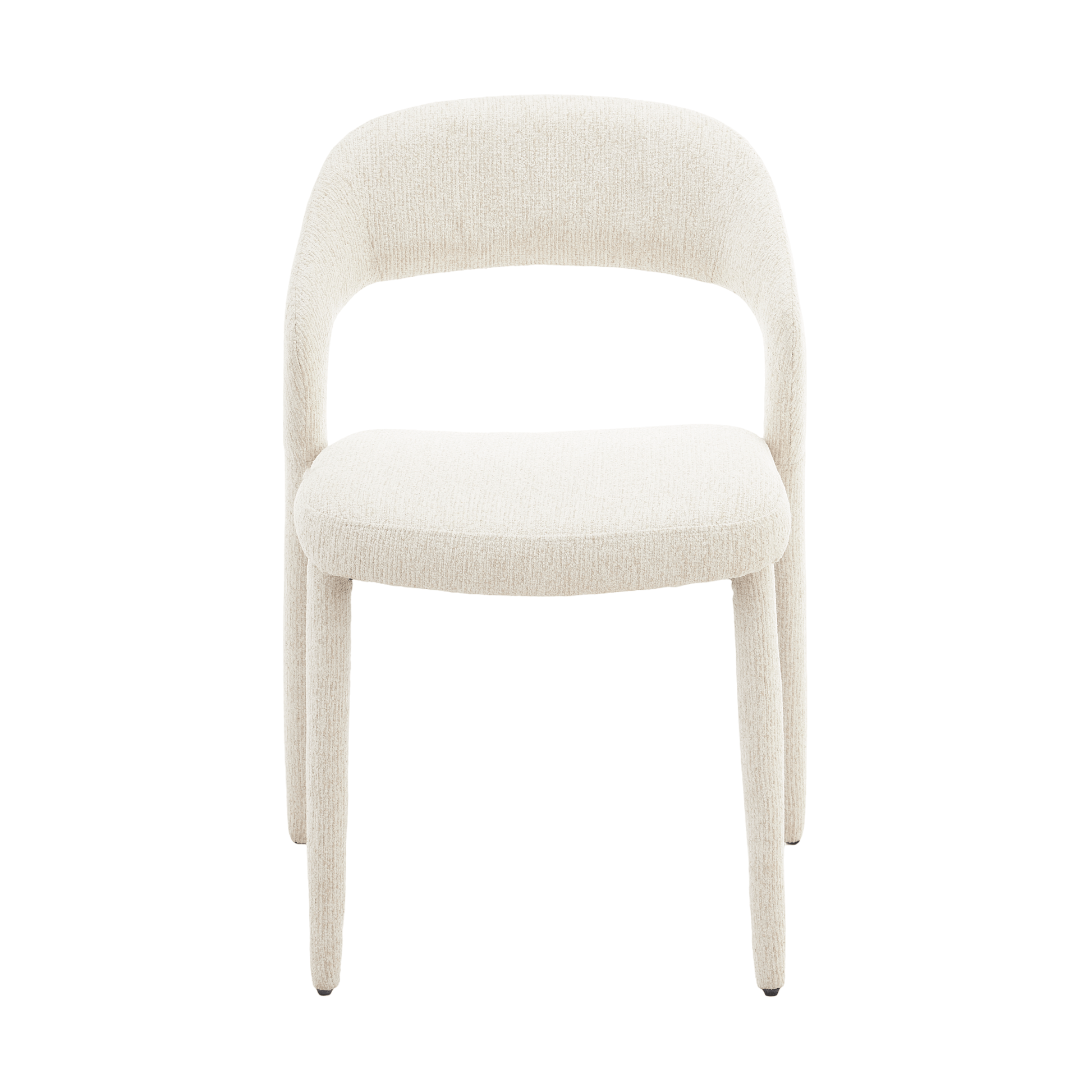 Akira | Modern Stone Beige Fabric Dining Chairs | Set Of 2 | Beige