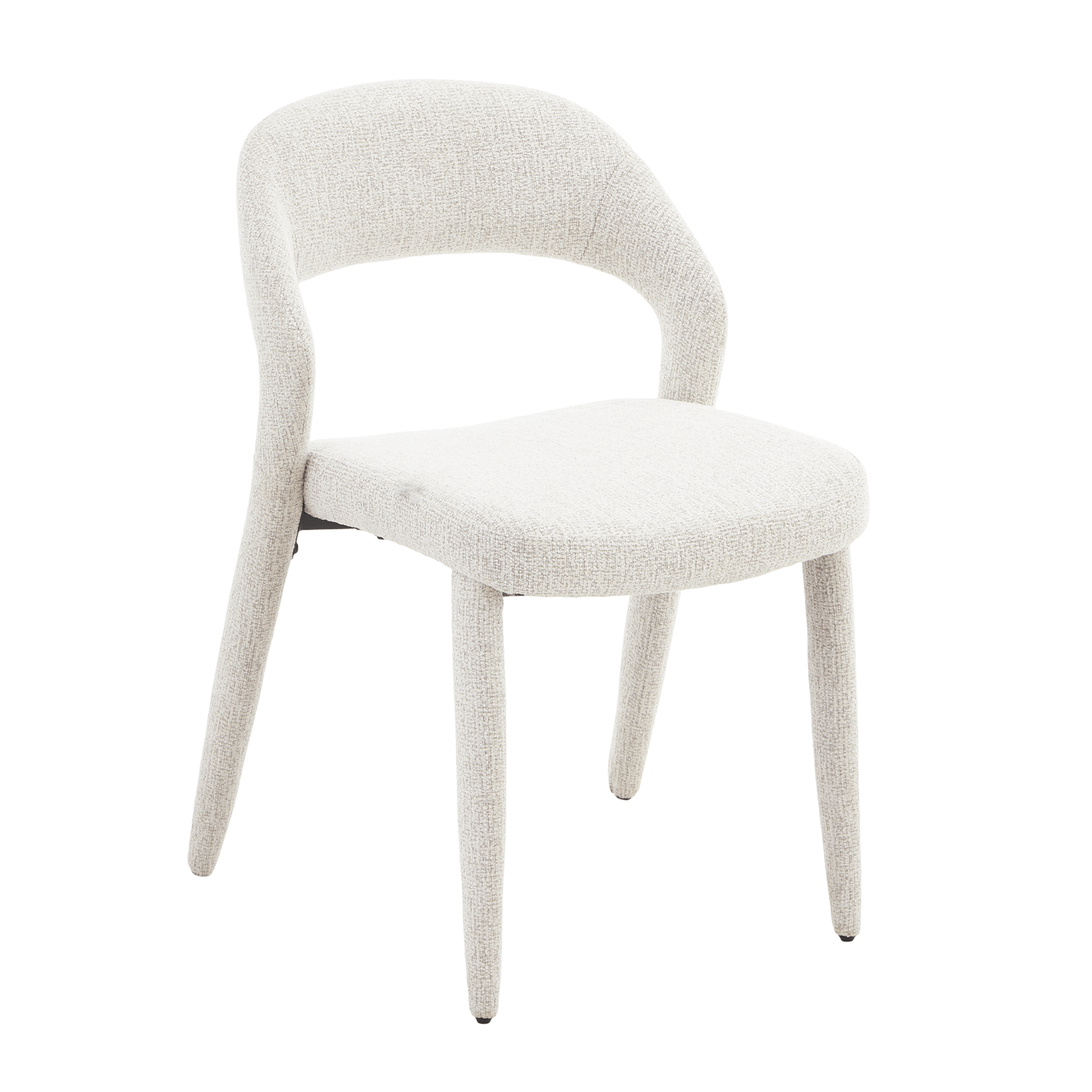 Akira | Modern Stone Beige Fabric Dining Chairs | Set Of 2 | Stone