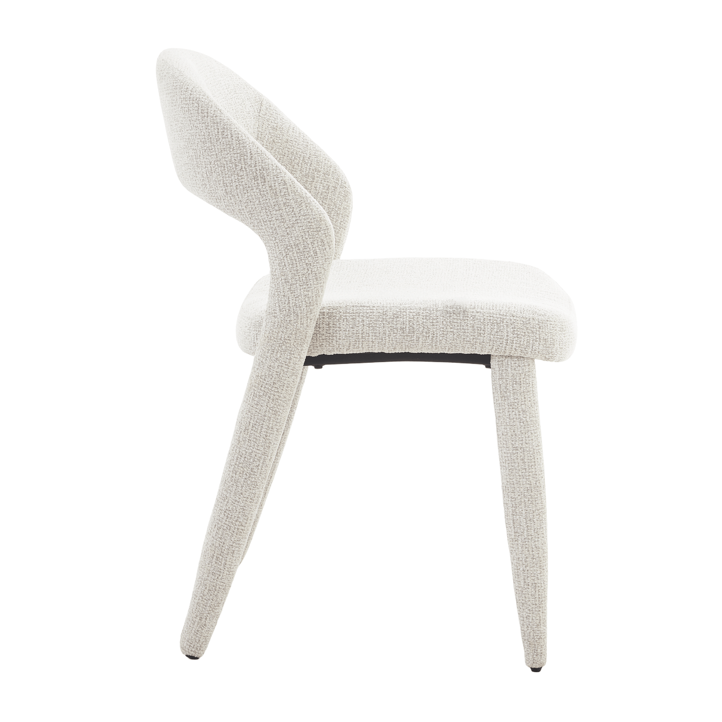 Akira | Modern Stone Beige Fabric Dining Chairs | Set Of 2 | Stone