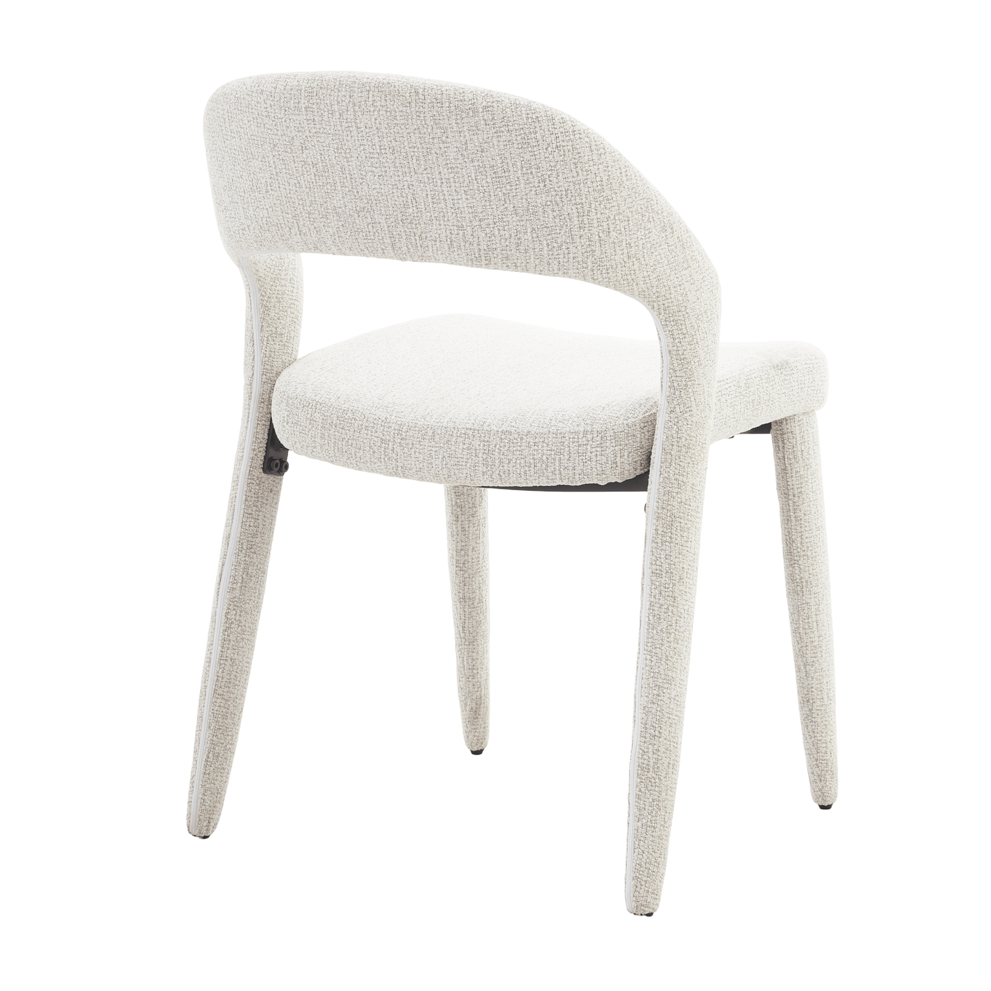 Akira | Modern Stone Beige Fabric Dining Chairs | Set Of 2 | Stone