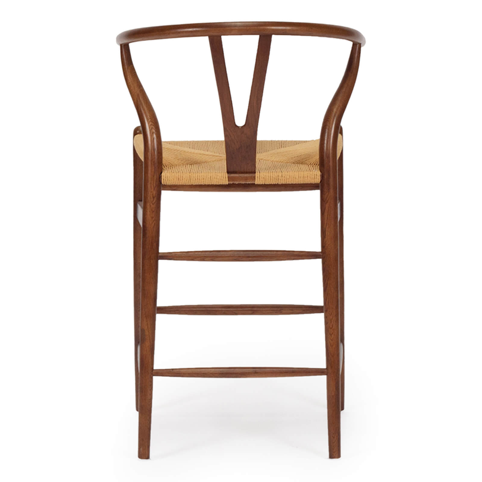 Aldgate Scandinavian Coastal Wooden Bar Stools | Walnut