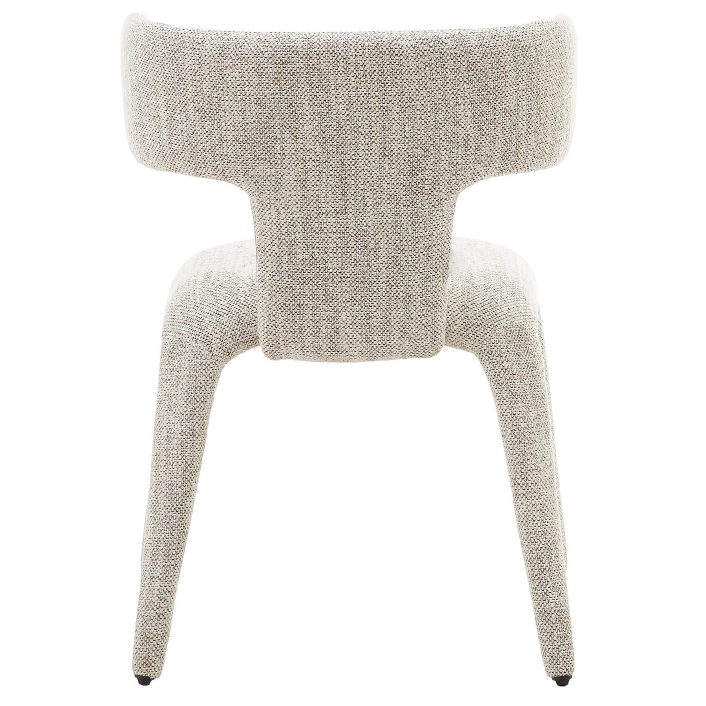Amira | Mid Century Cream Coffee Fabric Dining Chairs | Set Of 2 | Coffee
