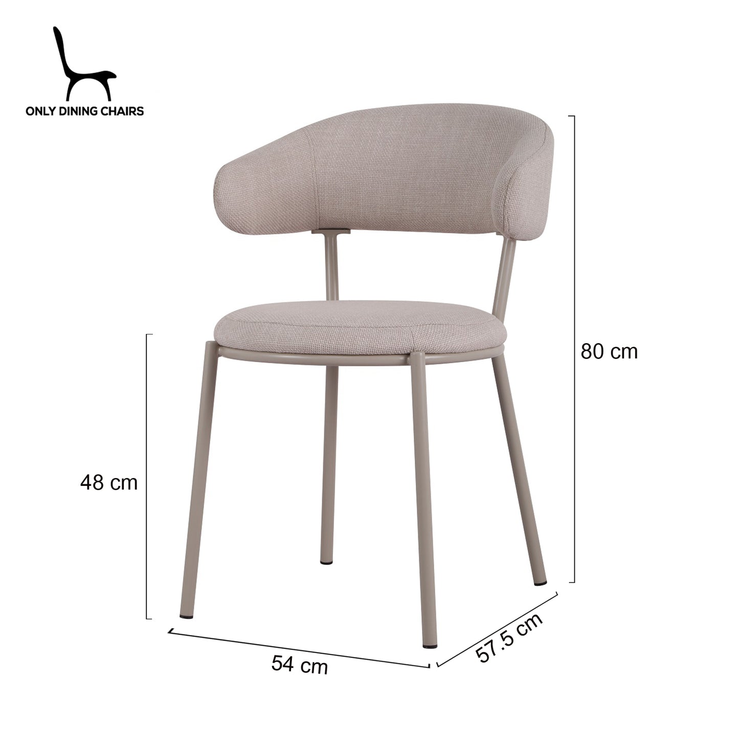 Arles | Shell Plum Fabric Modern Dining Chairs | Set Of 2 | Shell