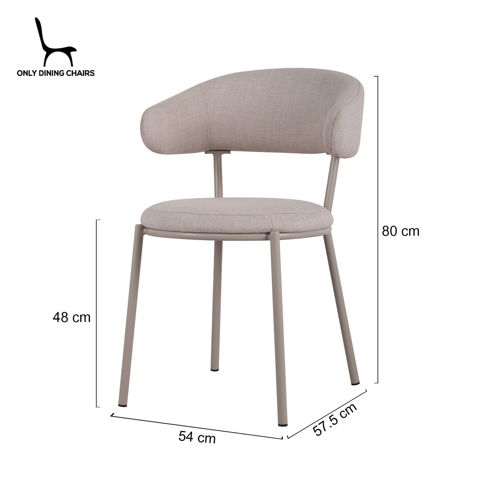 Arles | Shell Plum Fabric Modern Dining Chairs | Set Of 2 | Shell