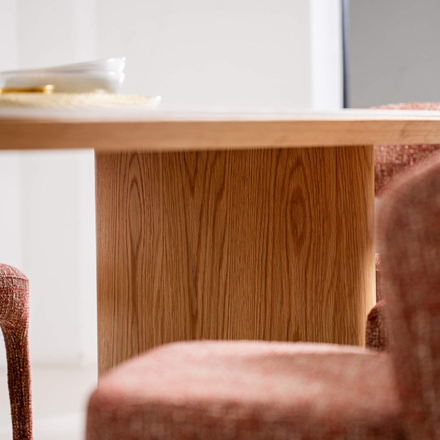Banksia Coastal Natural Ceramic 2.4m Oakwood Dining Table | Natural