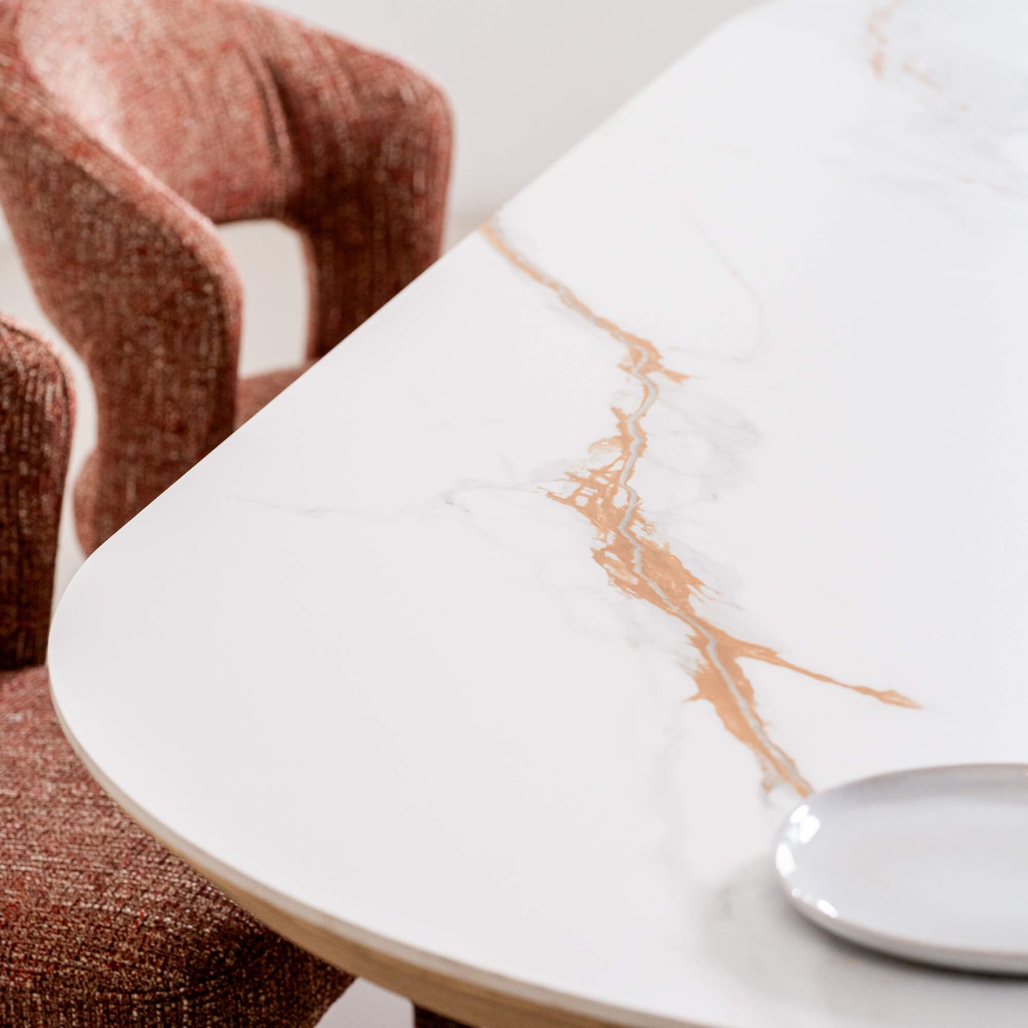 Banksia Coastal Natural Ceramic 2.4m Oakwood Dining Table | Natural