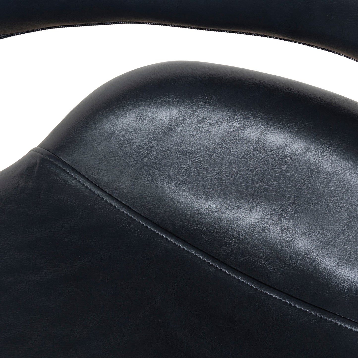 Belford | Modern PU Leather Fabric Dining Chairs With Arms | Set Of 2 | Black
