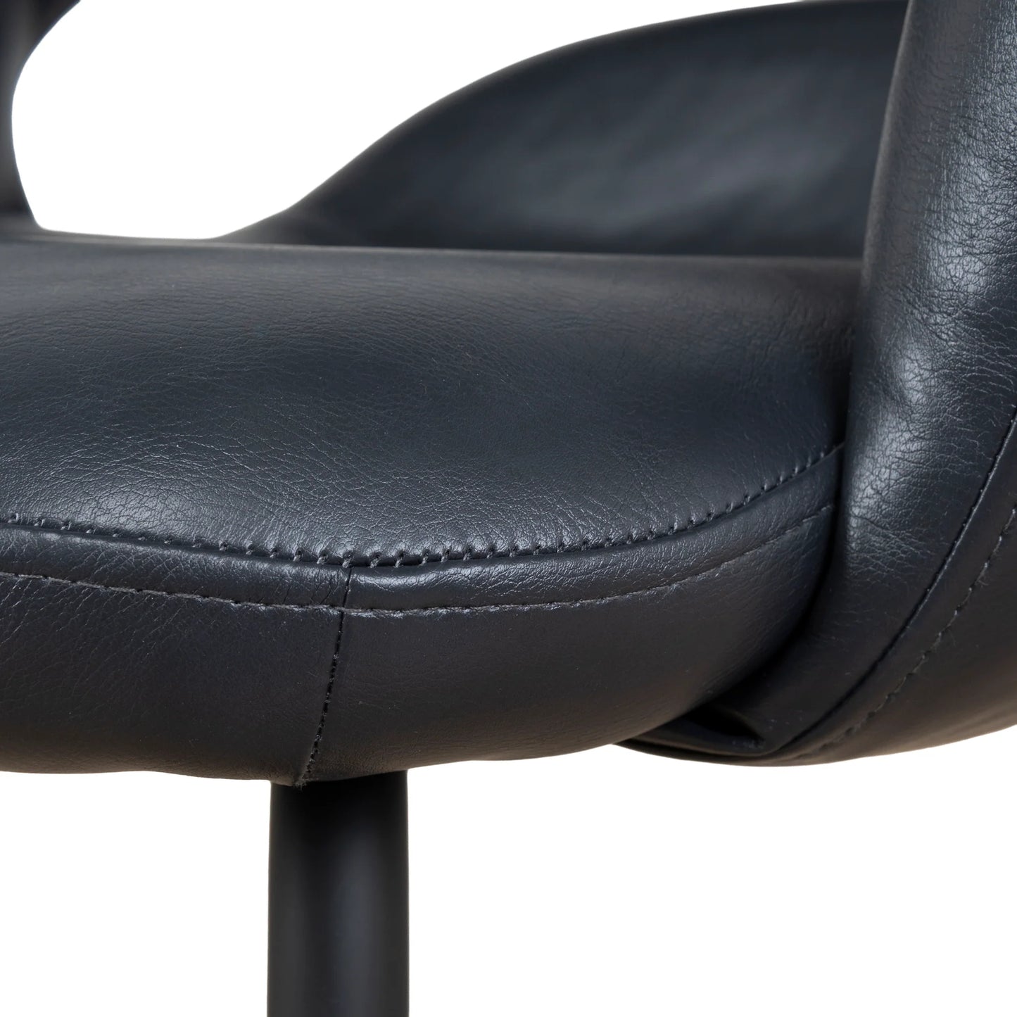 Belford | Modern PU Leather Fabric Dining Chairs With Arms | Set Of 2 | Black