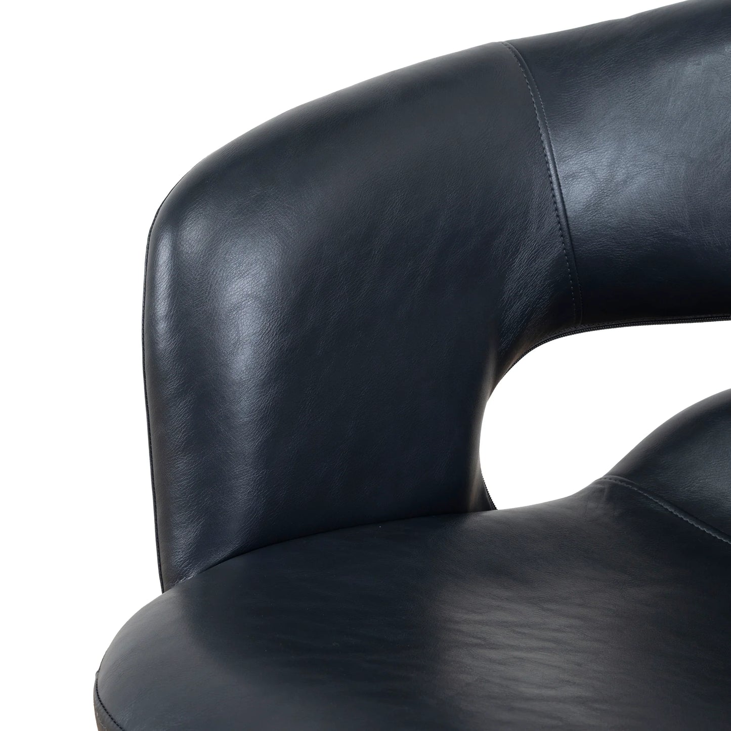 Belford | Modern PU Leather Fabric Dining Chairs With Arms | Set Of 2 | Black