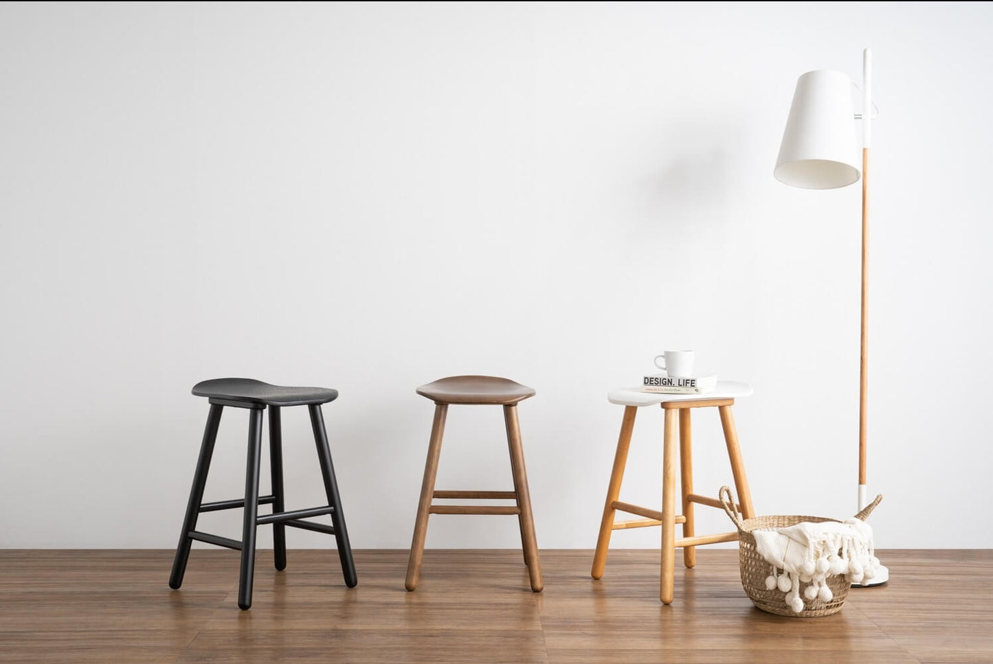 Bulbarin | Contemporary Coastal Wooden Bar Stool