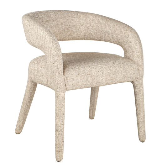Cottesloe | Modern Coastal Beige Grey Dining Chairs With Arms | Beige