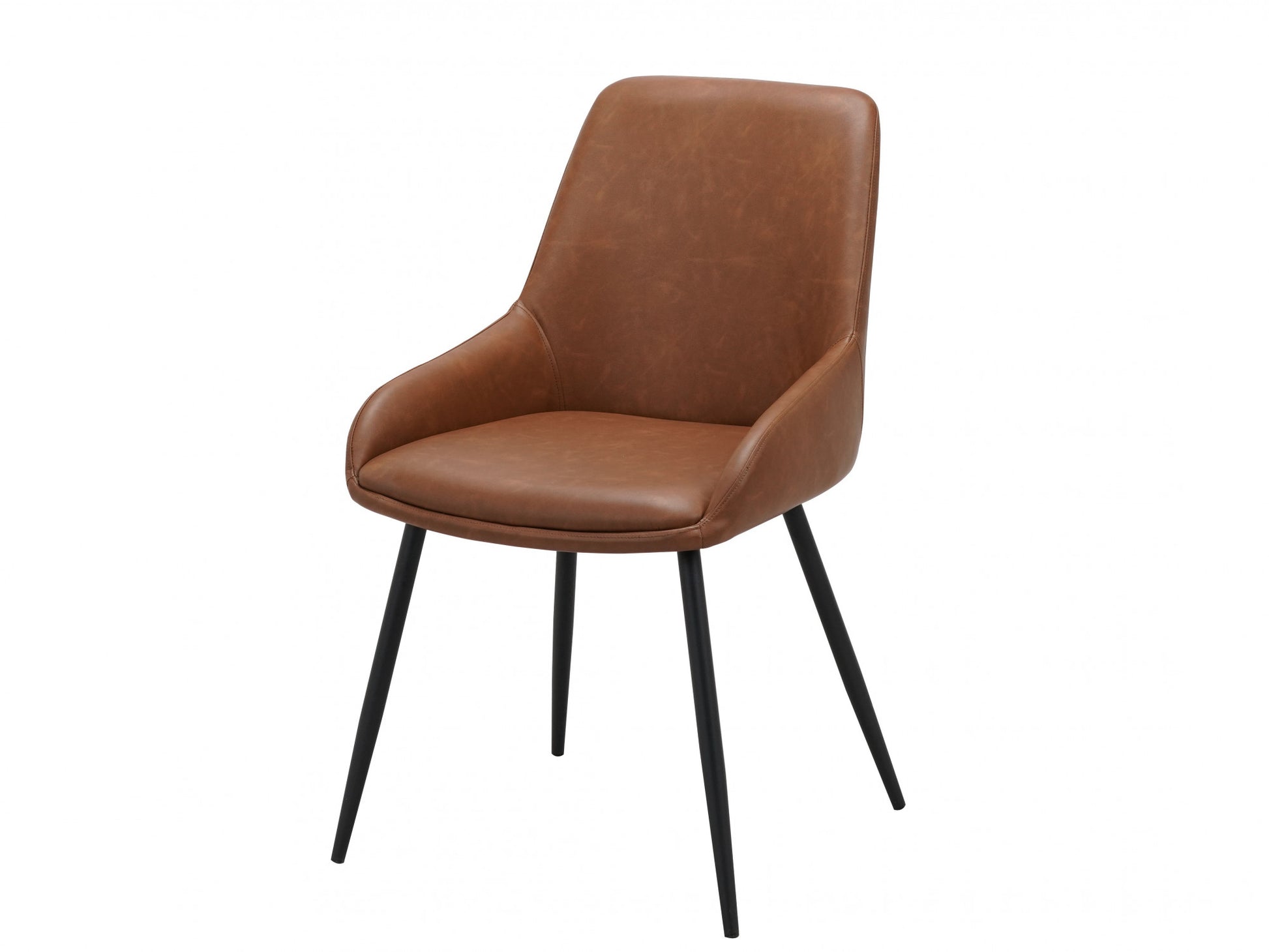 Eleanor | Modern Tan PU Leather Dining Chairs | Set Of 2 | Tan