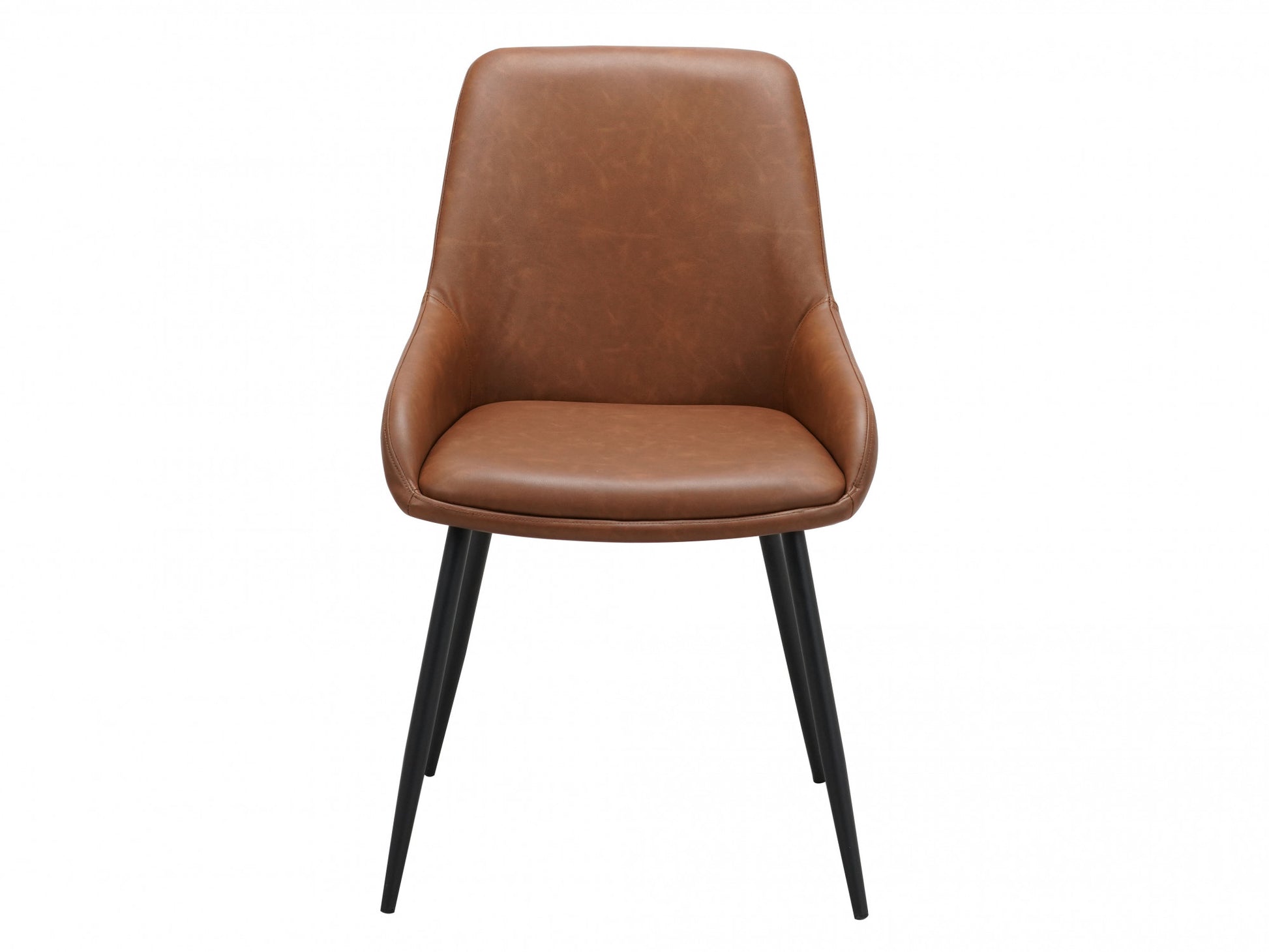 Eleanor | Modern Tan PU Leather Dining Chairs | Set Of 2 | Tan