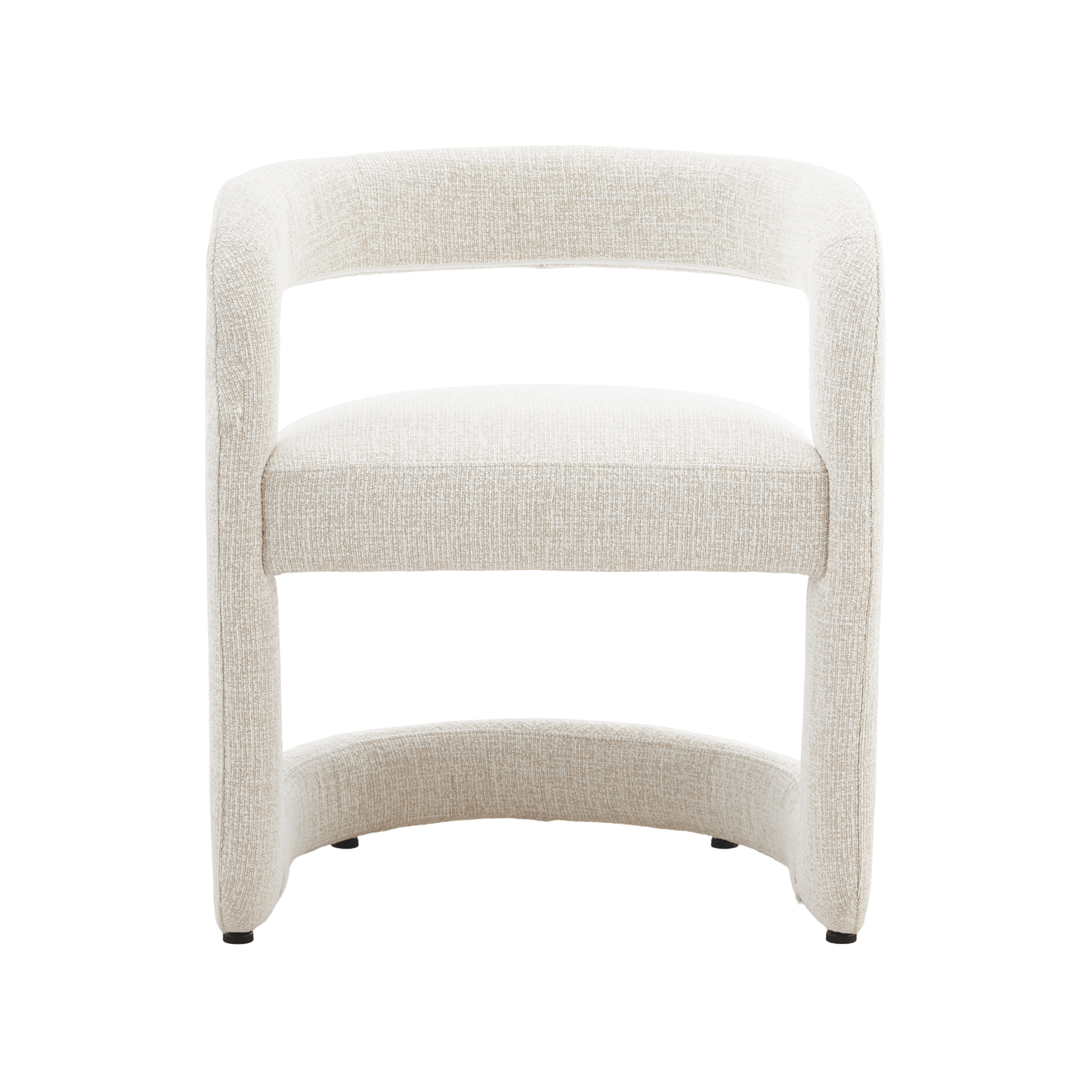 Emery | Mid Century Beige Taupe Dining Chairs With Arms | Beige