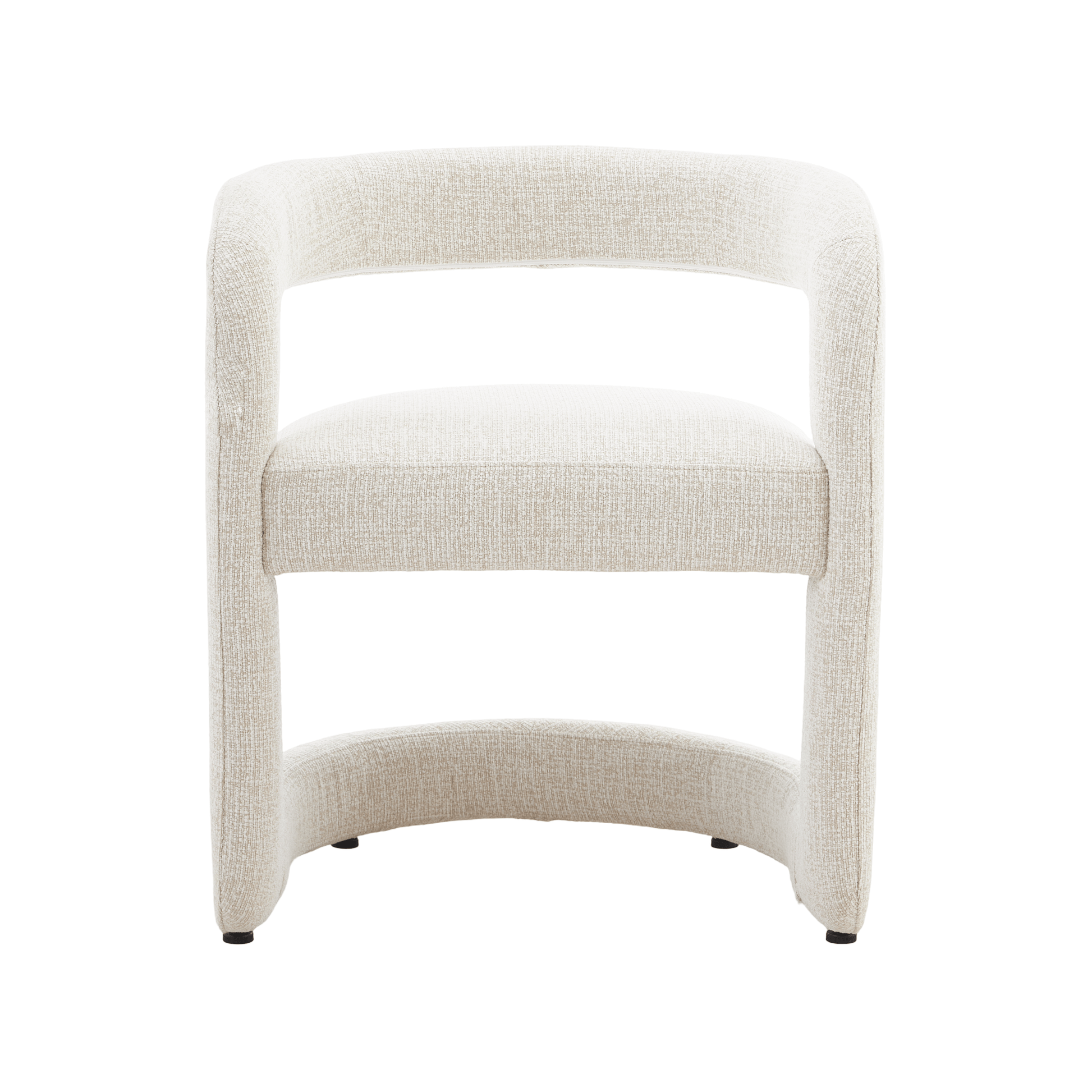 Emery | Mid Century Beige Taupe Dining Chairs With Arms | Beige