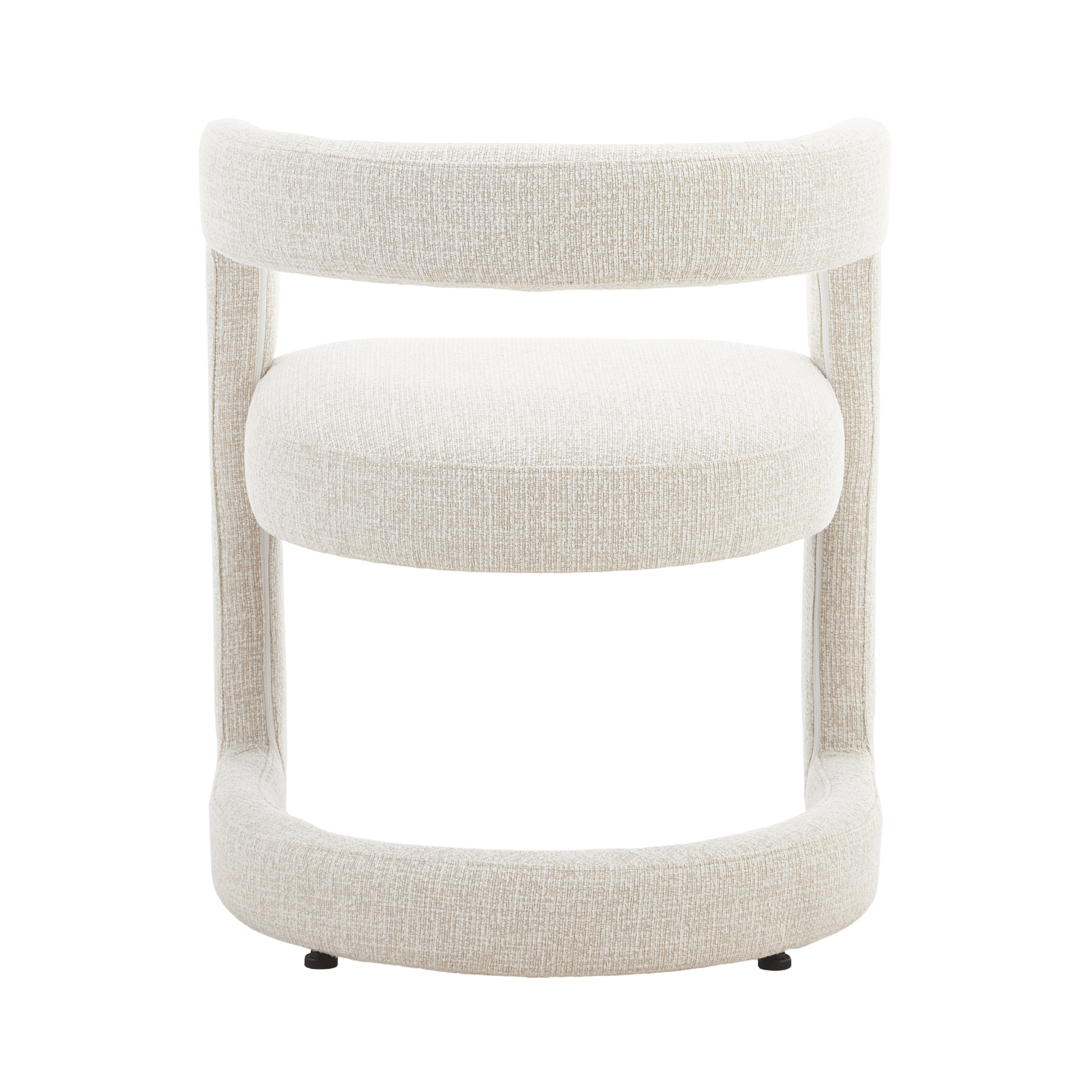 Emery | Mid Century Beige Taupe Dining Chairs With Arms | Beige