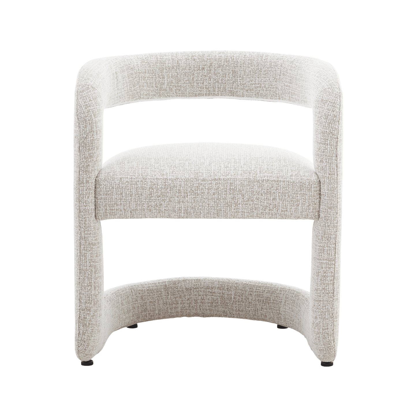 Emery | Mid Century Beige Taupe Dining Chairs With Arms | Taupe