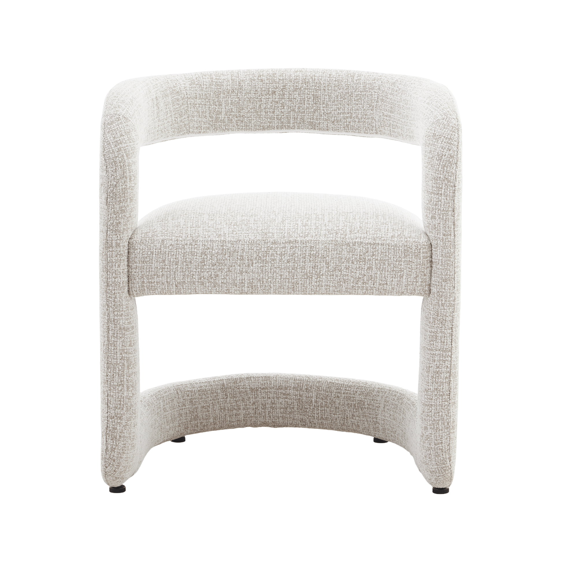 Emery | Mid Century Beige Taupe Dining Chairs With Arms | Taupe