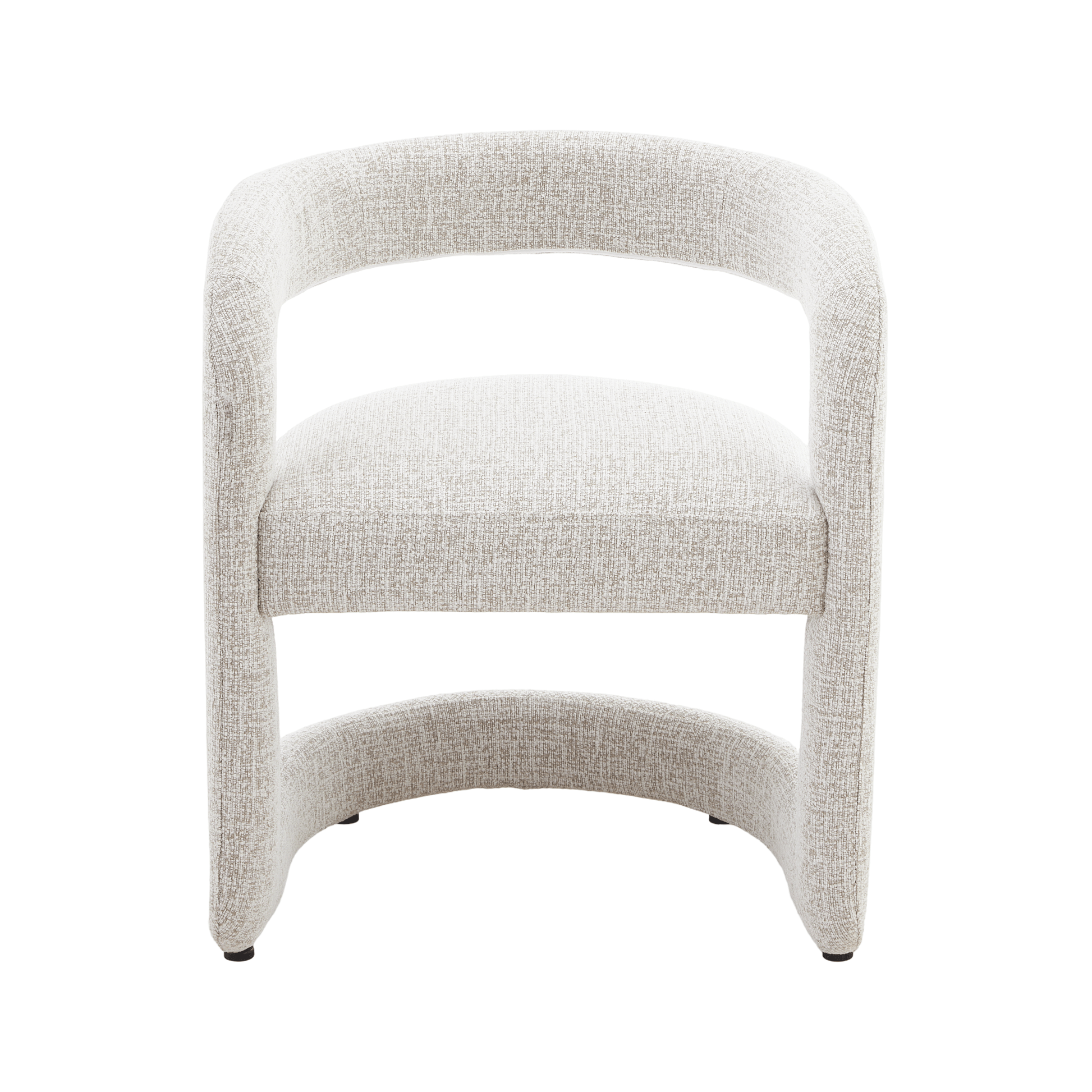 Emery | Mid Century Beige Taupe Dining Chairs With Arms | Taupe