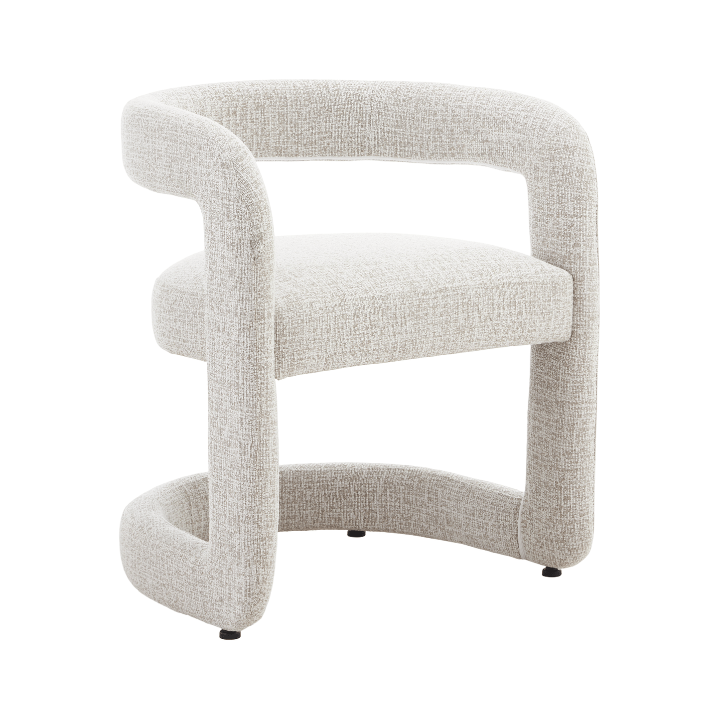 Emery | Mid Century Beige Taupe Dining Chairs With Arms | Taupe