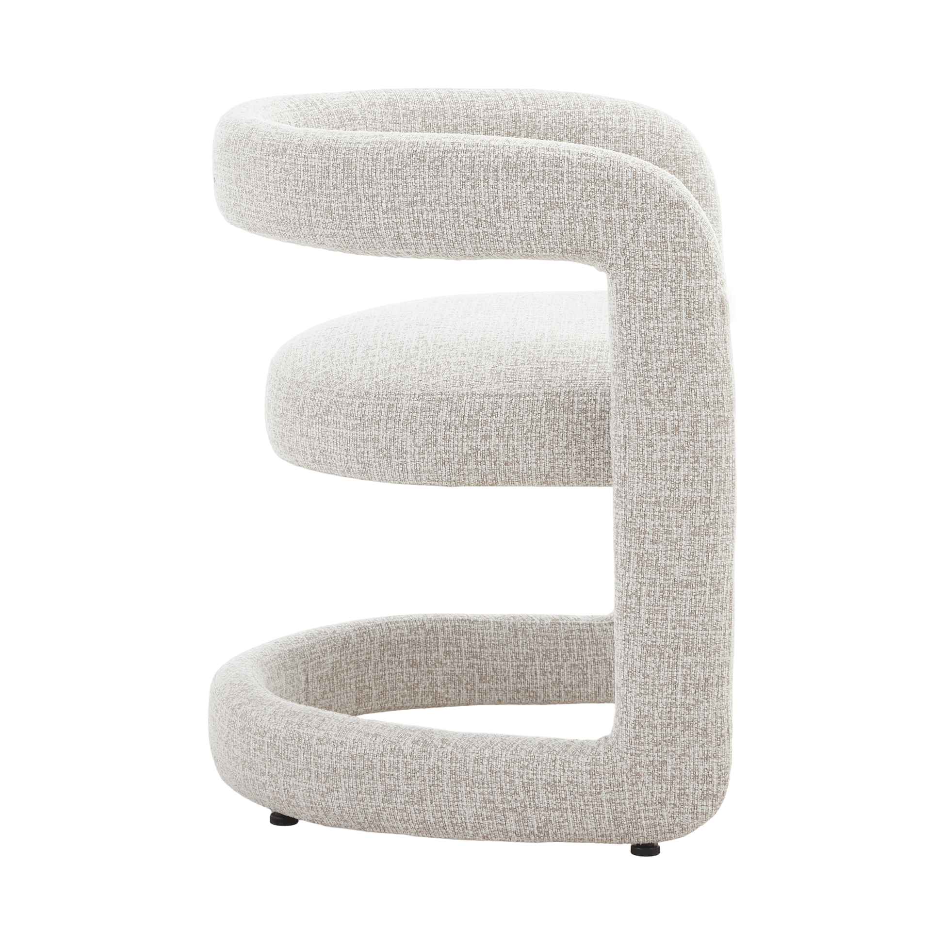 Emery | Mid Century Beige Taupe Dining Chairs With Arms | Taupe