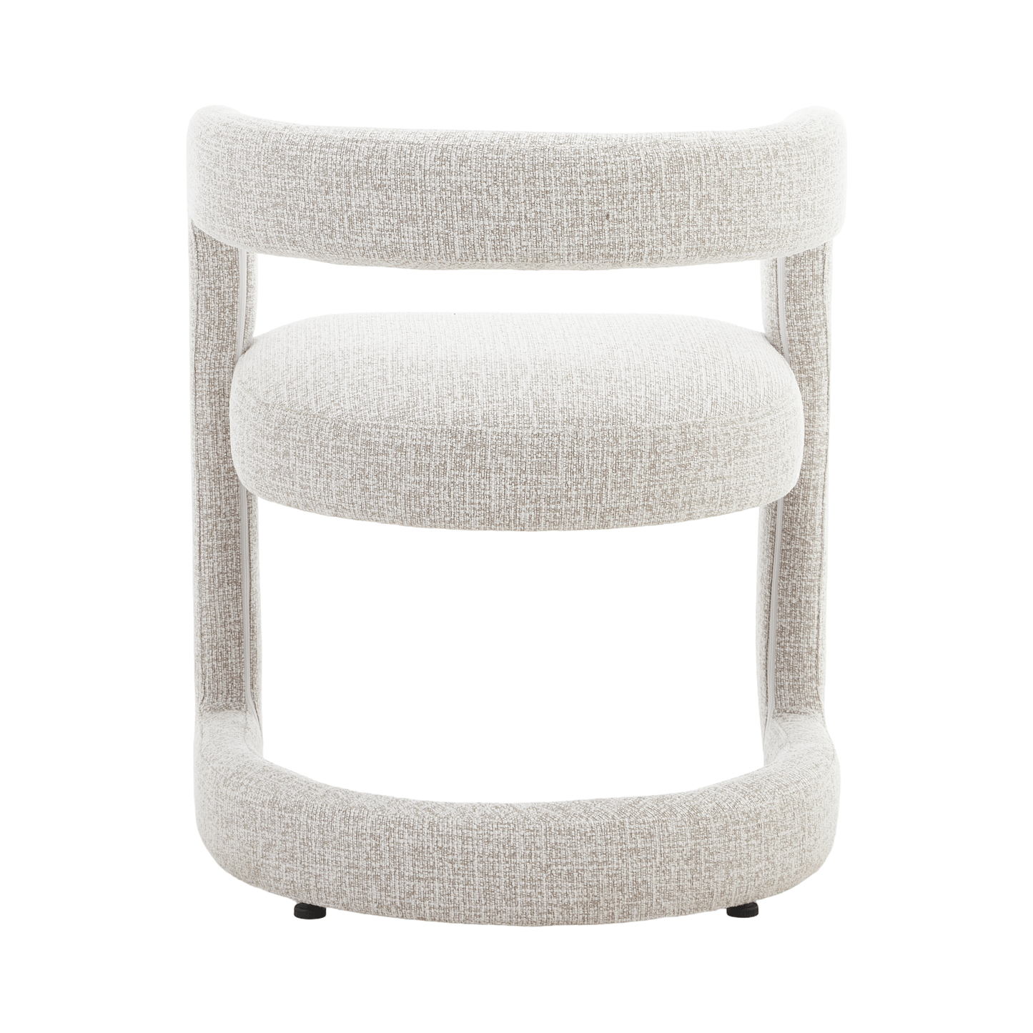 Emery | Mid Century Beige Taupe Dining Chairs With Arms | Taupe
