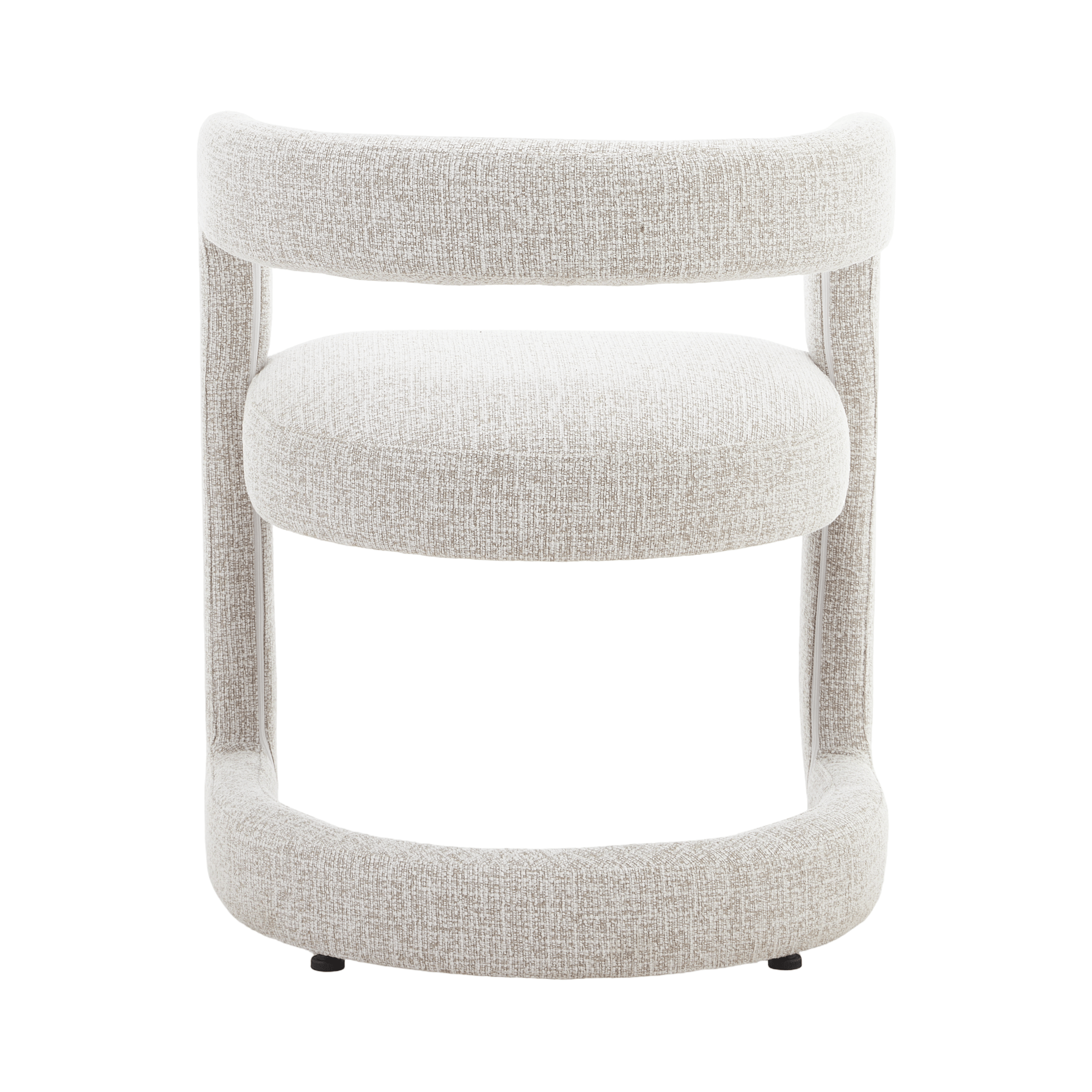 Emery | Mid Century Beige Taupe Dining Chairs With Arms | Taupe