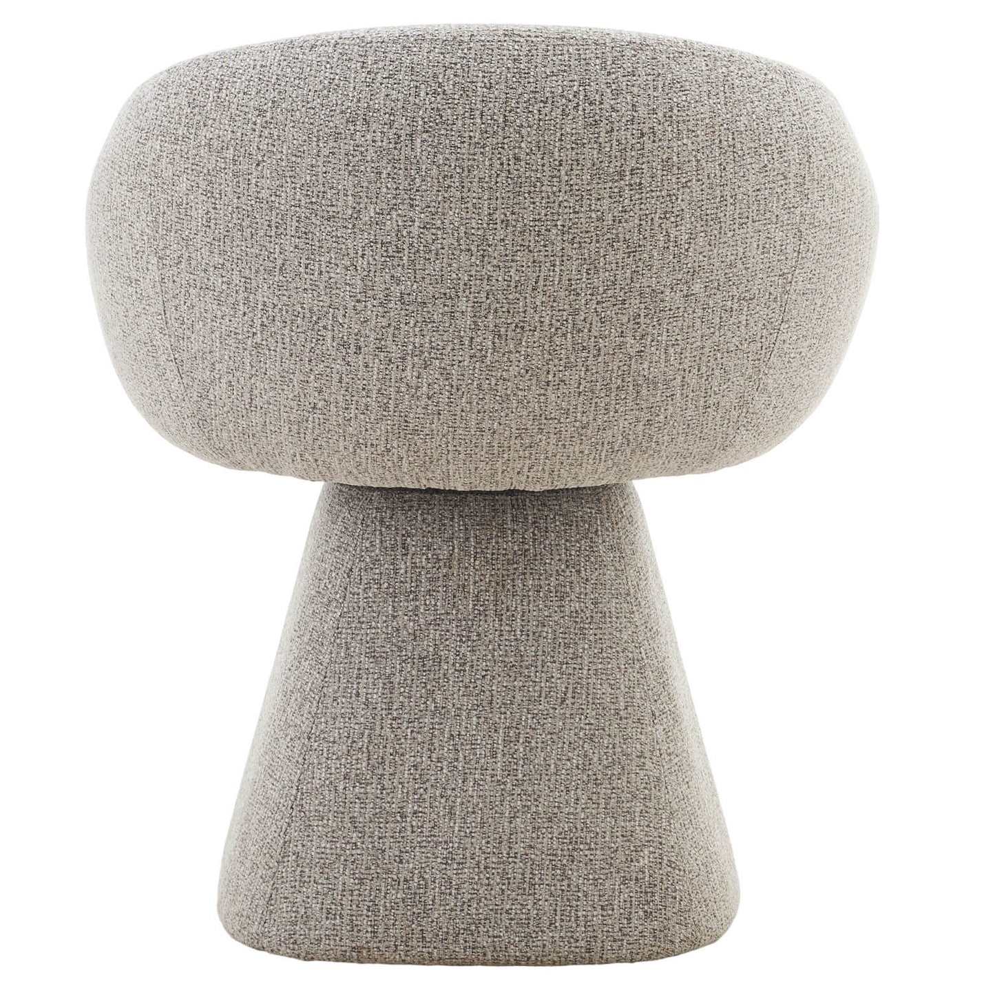 Evelyn Modern 360 Swivel Stone Fossil Grey Dining Chairs with Arms | Fossil Grey