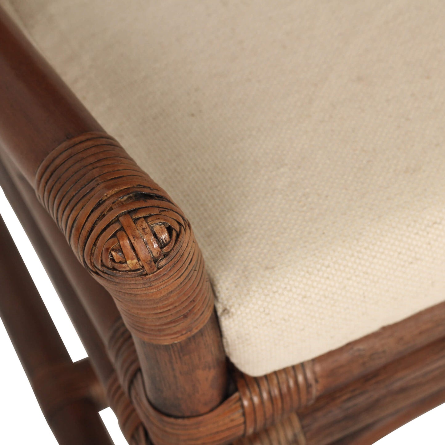 Modern Coastal Darkwash Rattan Dining Chair | Darkwash