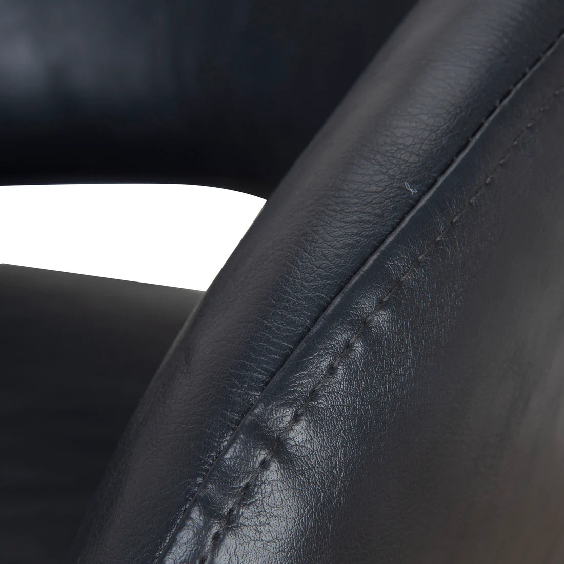 Hoth | Modern Black PU Leather Orange Upholstered Bar Stools | Black