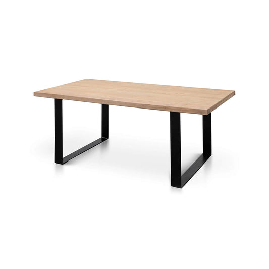 Huntley | Reclaimed Natural Elm Rectangular 2m Wooden Dining Table | Natural