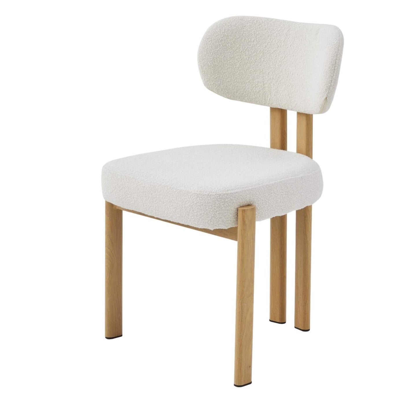 Coastal Contemporary Style Beige Fabric Metal Dining Chairs | Beige