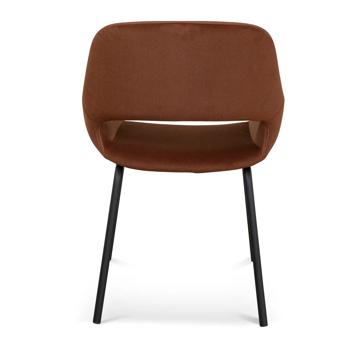 Mebbin | Modern Red Bronze Fabric Dining Chair With Arms | Set Of 2 | Red Bronze