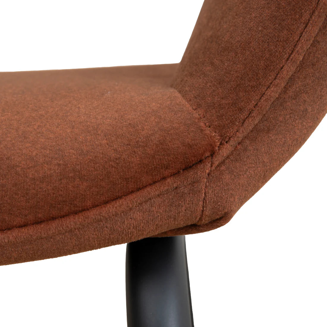 Mebbin | Modern Red Bronze Fabric Dining Chair With Arms | Set Of 2 | Red Bronze