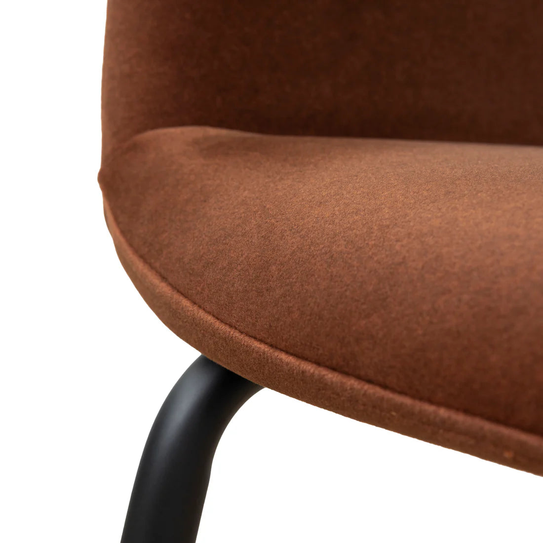 Mebbin | Modern Red Bronze Fabric Dining Chair With Arms | Set Of 2 | Red Bronze