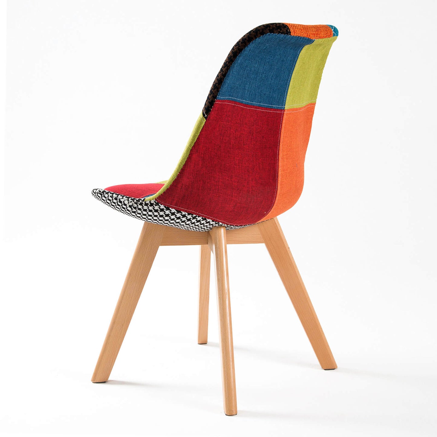 Minerva | Multi Colour Version 2 Fabric Modern Dining Chairs | Set Of 2 | Multi Colour