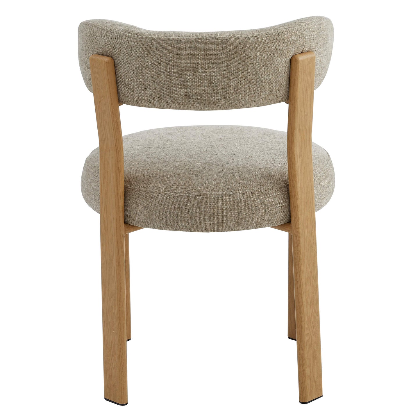 Montessa | Modern Metal Fabric Dining Chairs | Set Of 2 | Beige Natural