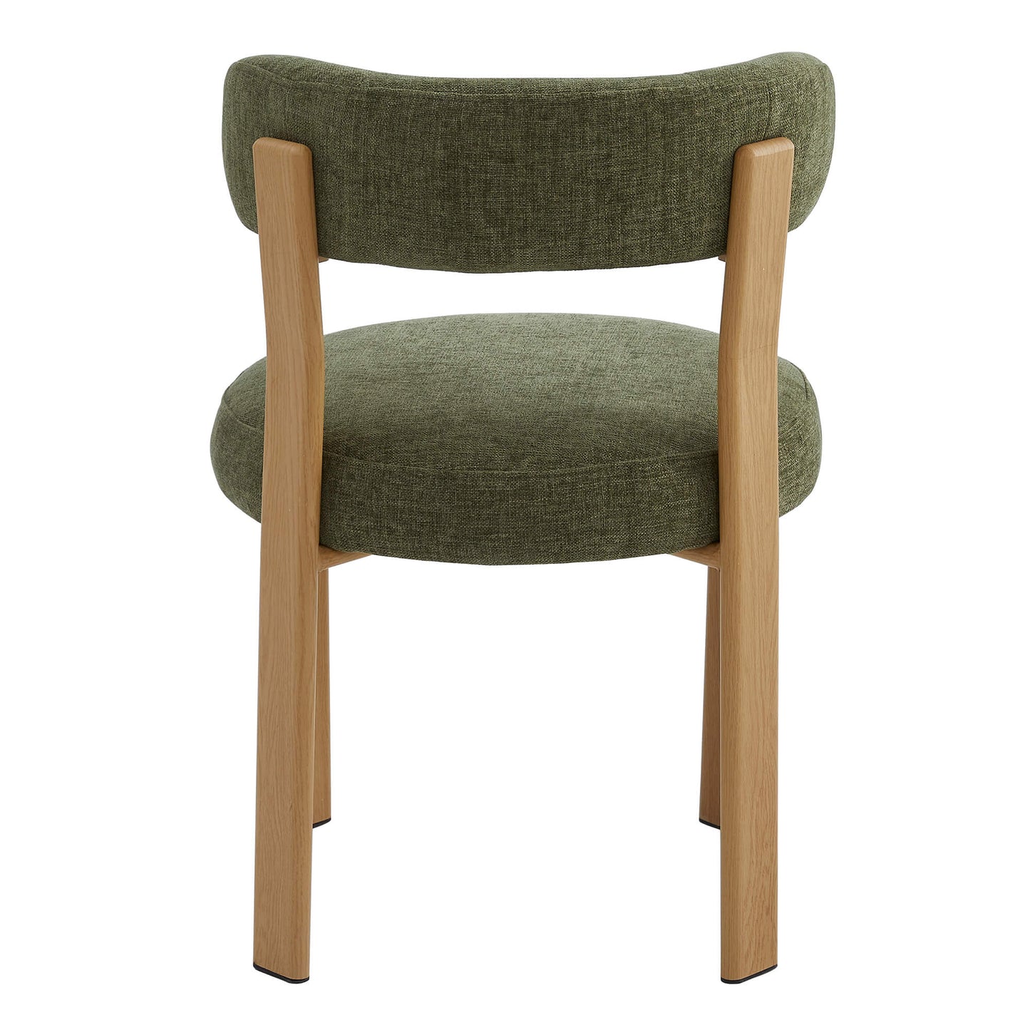 Montessa | Modern Metal Fabric Dining Chairs | Set Of 2 | Olive Natural
