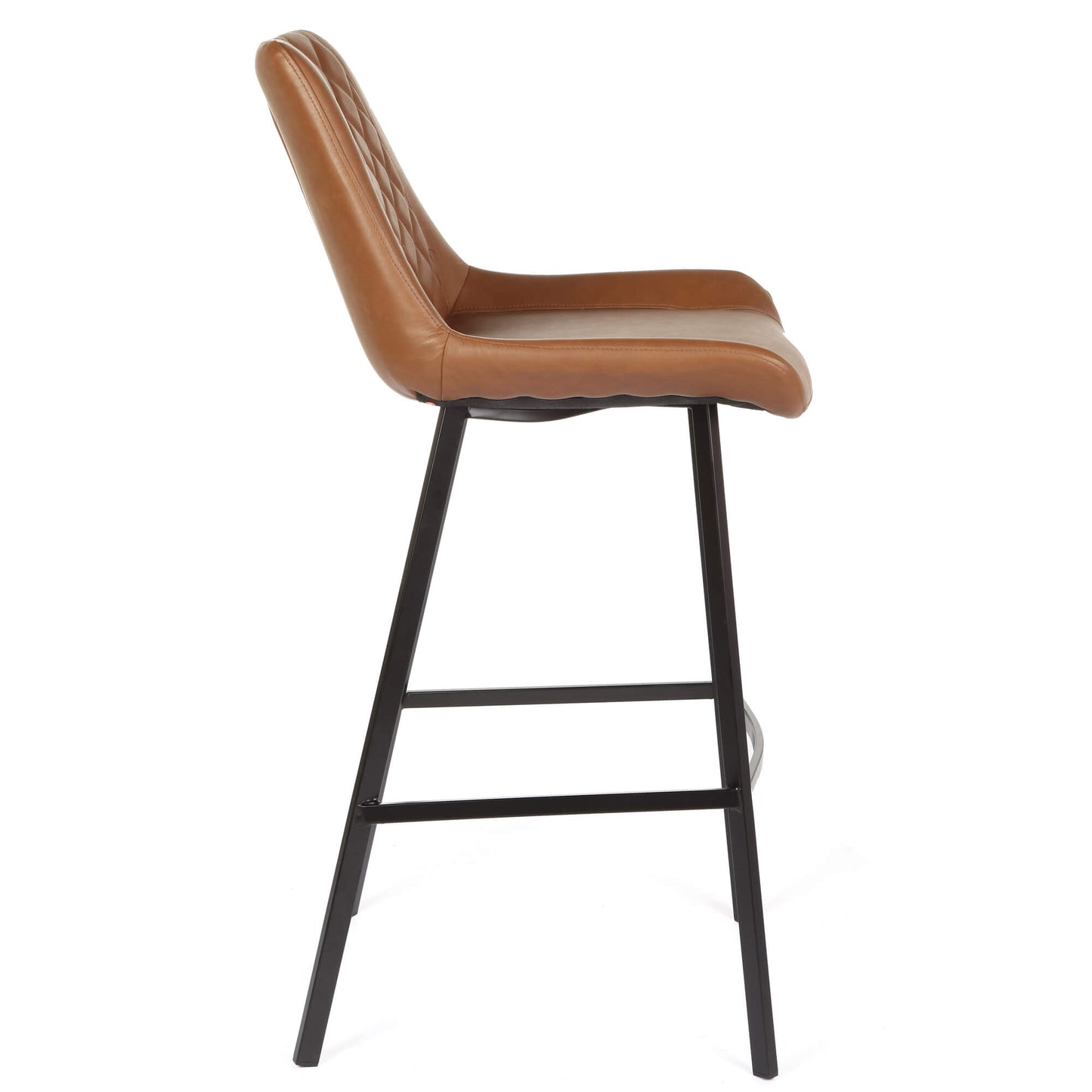 Murchison | Modern Ultra Suede Upholstered Bar Stools | Set Of 2 | Antique Cognac