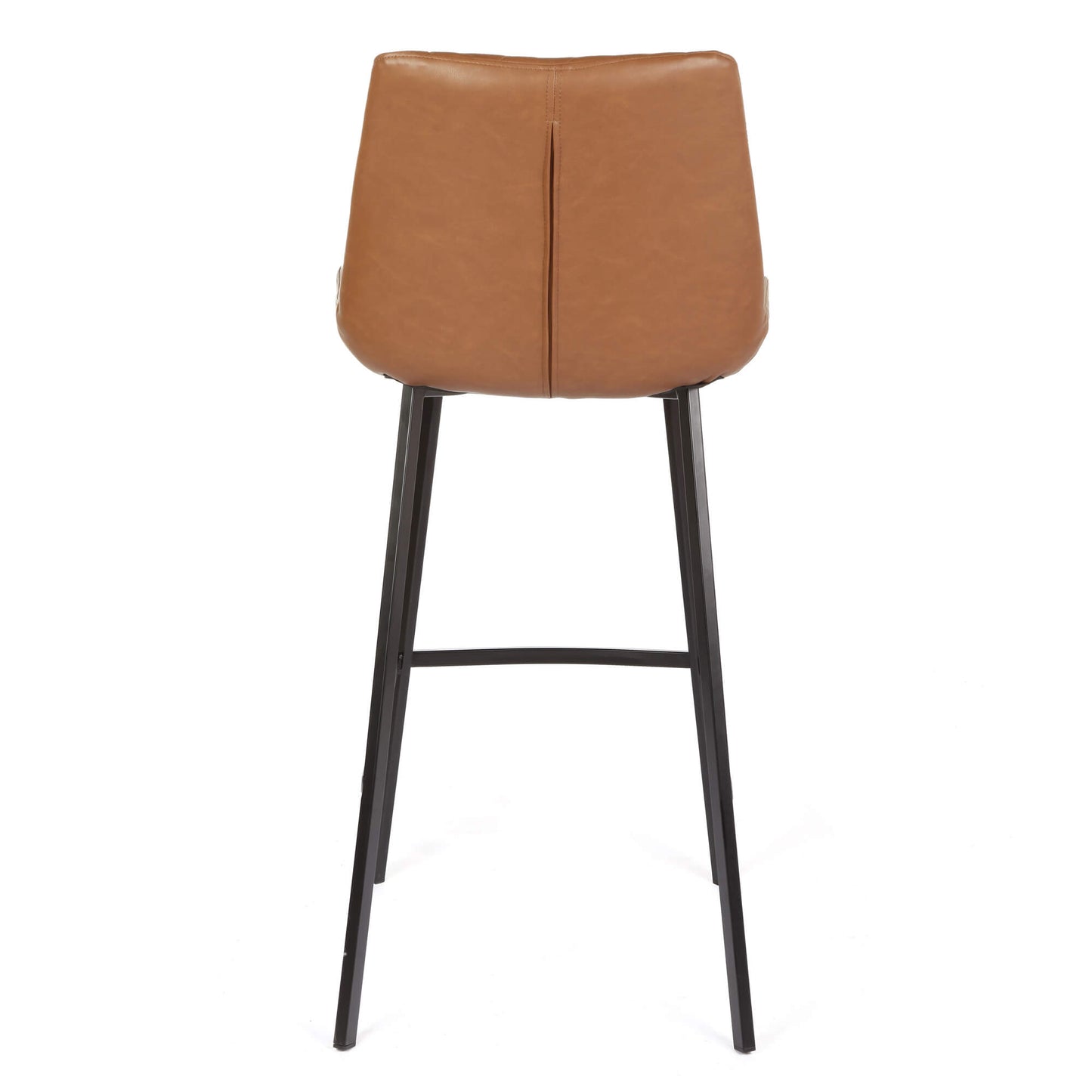 Murchison | Modern Ultra Suede Upholstered Bar Stools | Set Of 2 | Antique Cognac