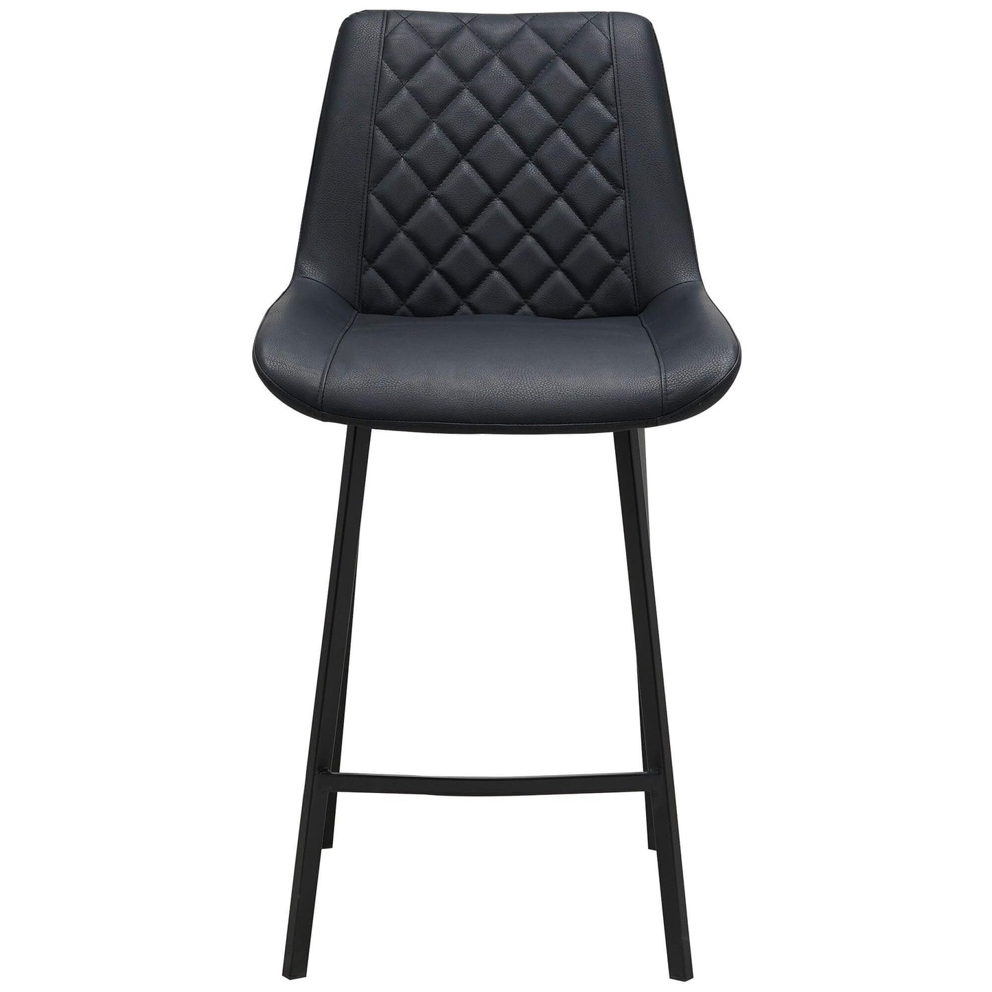 Murchison | Modern Ultra Suede Upholstered Bar Stools | Set Of 2 | Black