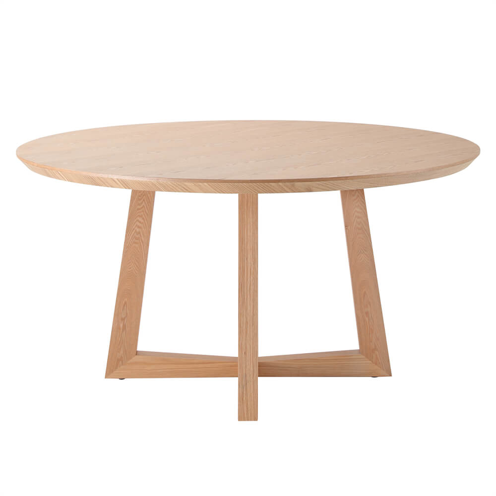 Oceanside | Coastal 1.5m Round Wooden Dining Table | Natural