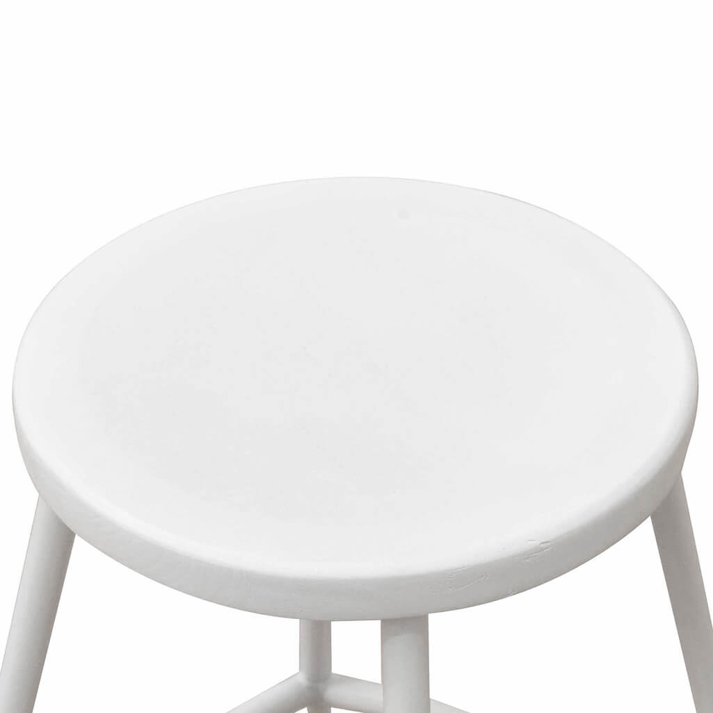 Overdale | Industrial Wooden Metal Bar Stool | Otway | Coastal Natural Wooden Rattan Bar Stool | White