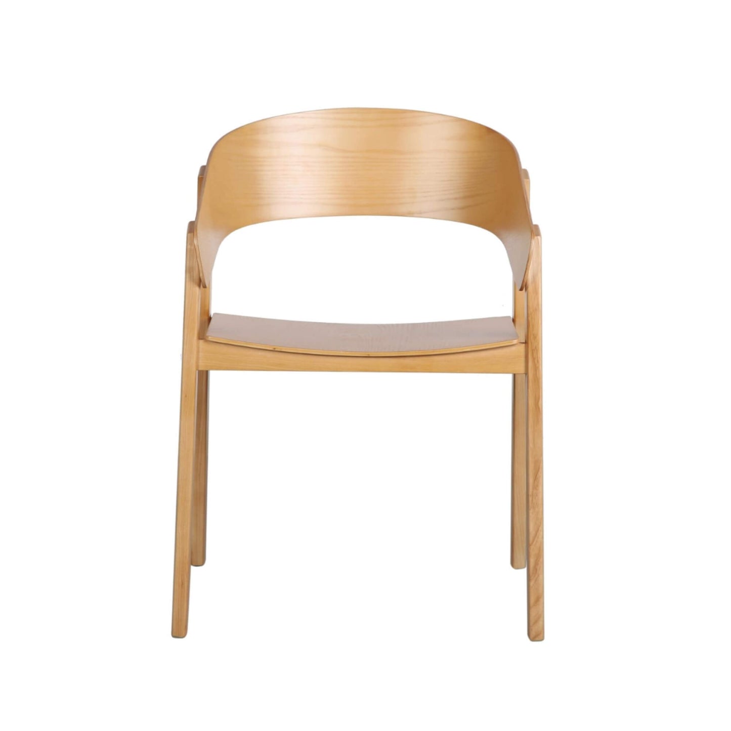 Panama | Modern Coastal Scandinavian Style Natural Black Wooden Dining Chairs with Arms | Natural