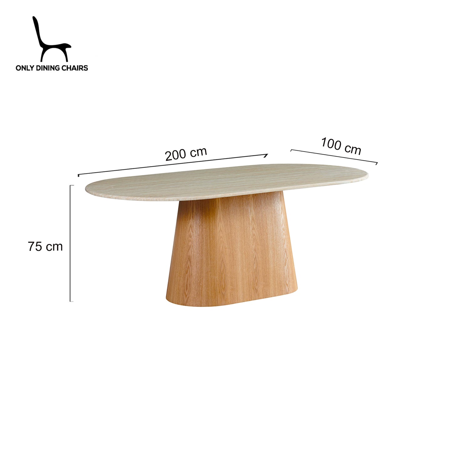 Piermont | Coastal Faux Marble Beige 8 Person Wooden Dining Table | Beige