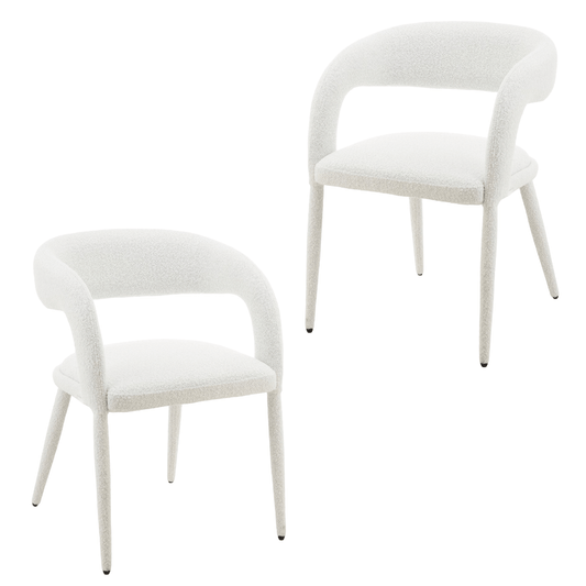 Sage | Modern Light Grey Pine Green Fabric Dining Chairs | Set Of 2 | Light Grey