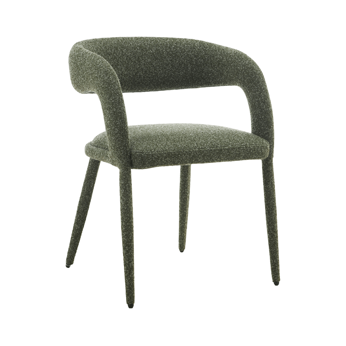 Sage | Modern Light Grey Pine Green Fabric Dining Chairs | Set Of 2 | Pine Green