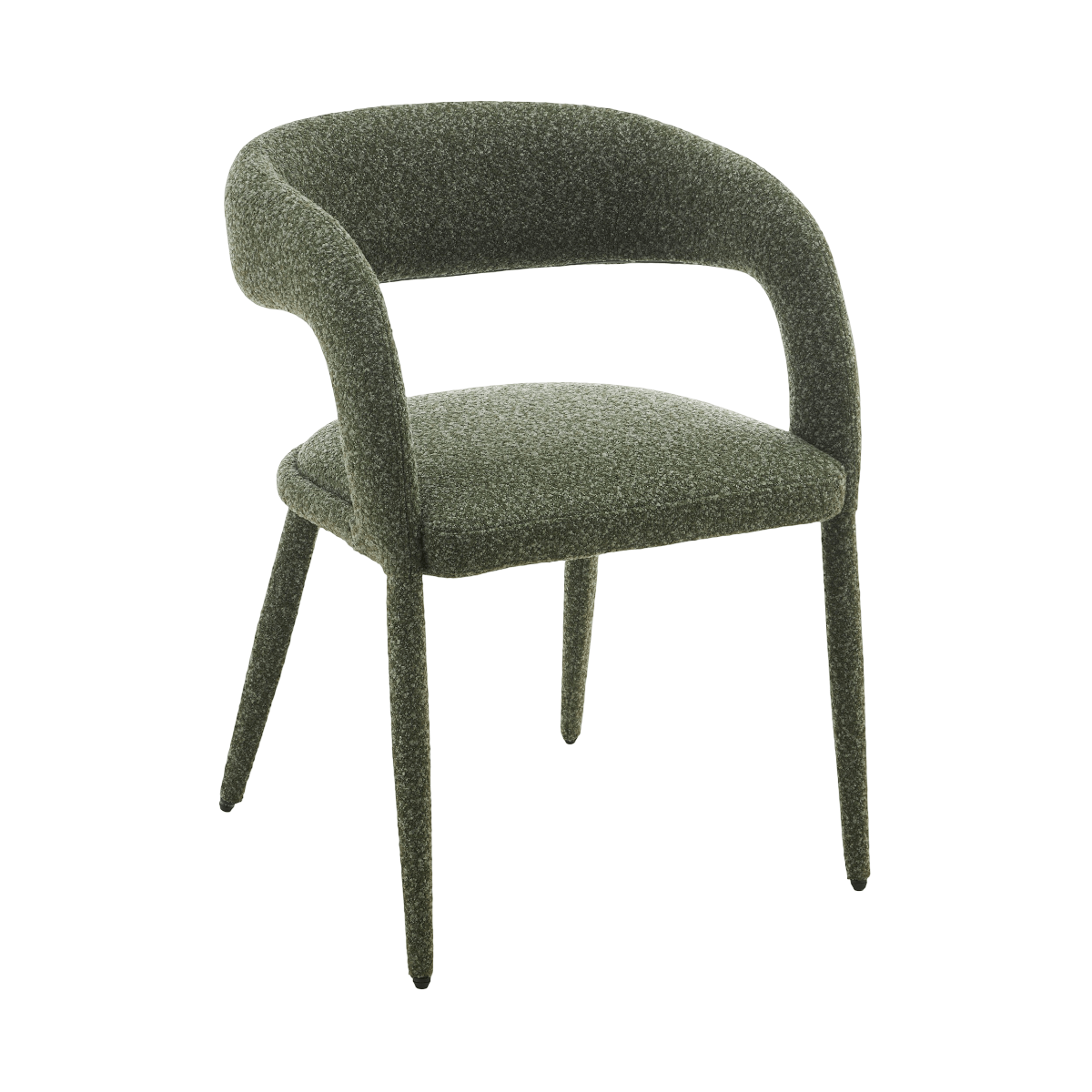 Sage | Modern Light Grey Pine Green Fabric Dining Chairs | Set Of 2 | Pine Green