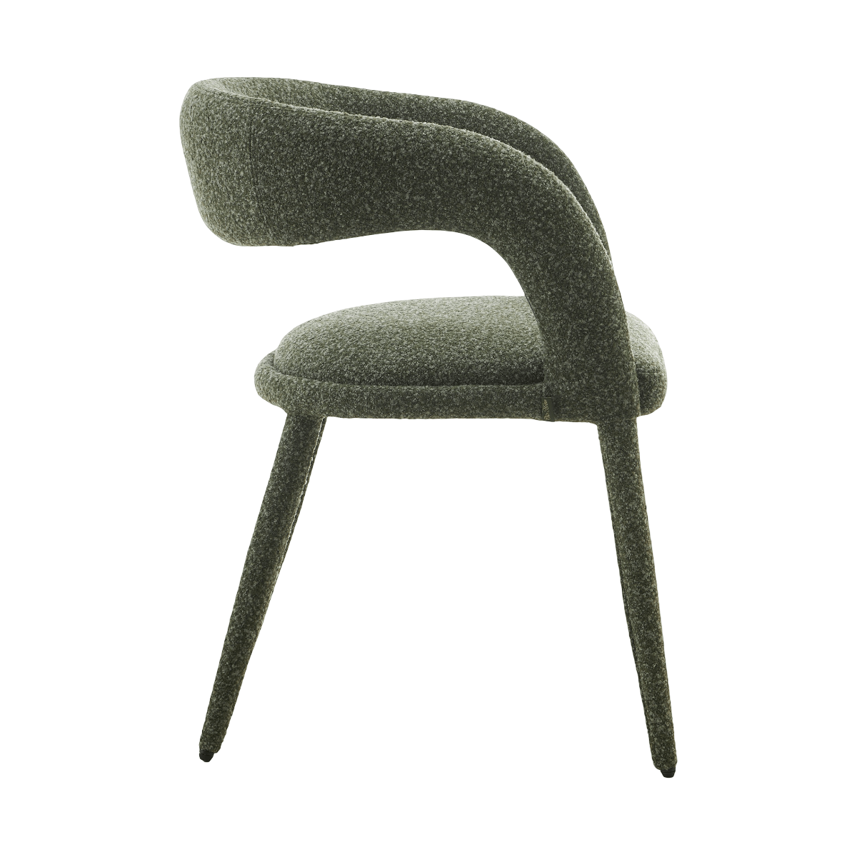Sage | Modern Light Grey Pine Green Fabric Dining Chairs | Set Of 2 | Pine Green